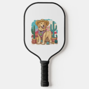 Golden Retriever stay cool anywhere Pickleball Paddle
