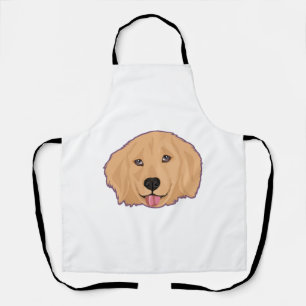 Golden Retriever Sticker Apron
