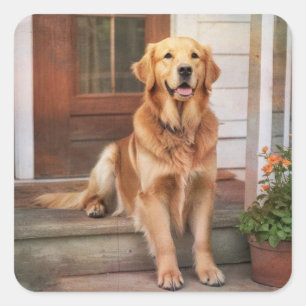  Golden Retriever Stickers