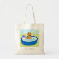 Golden Retriever Summertime | Cute Dog Art