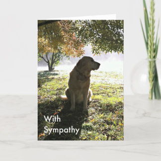 Golden Retriever Sympathy Card
