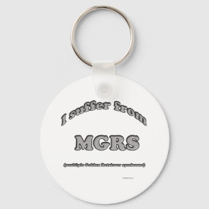 Golden Retriever Syndrome Keychain