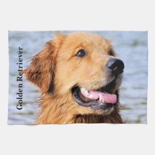Golden Retriever Tea Towel