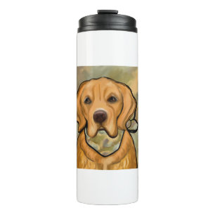 GOLDEN RETRIEVER THERMAL TUMBLER