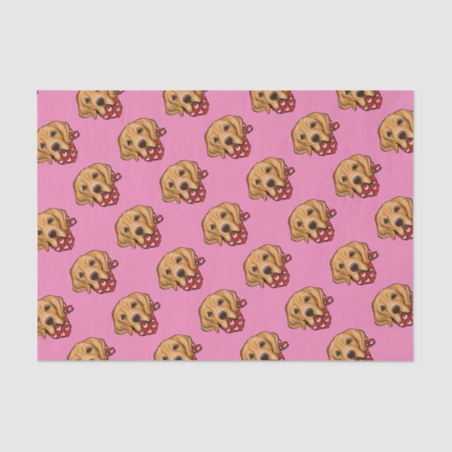 Golden Retriever Tissue Paper (Front)
