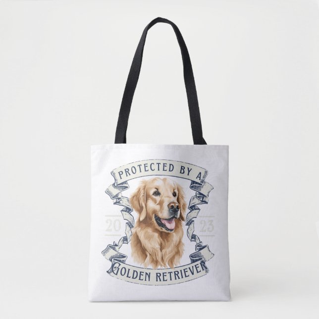 Golden Retriever Tote Bag (Front)