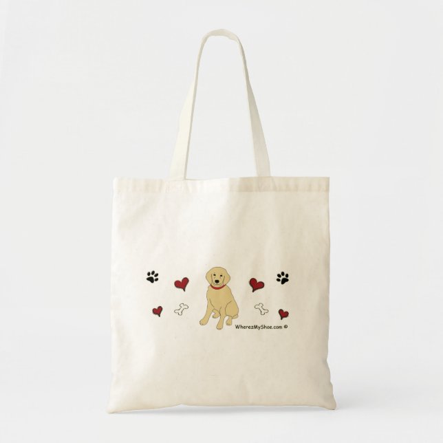 golden retriever tote bag (Front)
