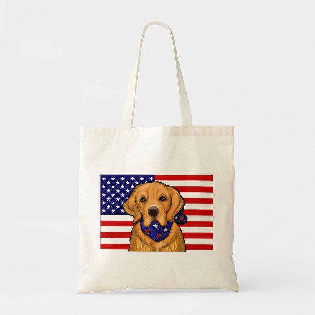 GOLDEN RETRIEVER TOTE BAG (Front)