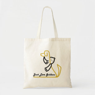 Golden Retriever Tote, Basic Tote Bag
