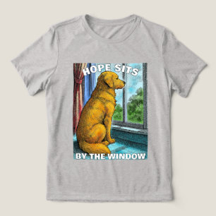 golden retriever Tri-Blend shirt