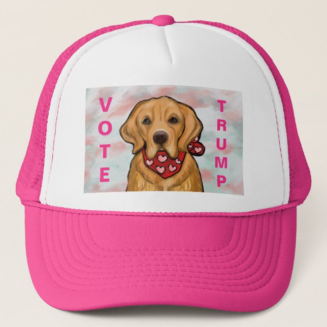 Golden Retriever Trucker Hat (Front)