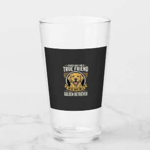 Golden Retriever True Friend Dog Glass