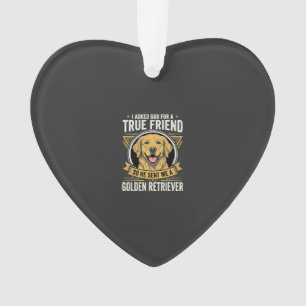 Golden Retriever True Friend Dog Ornament