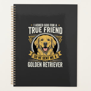 Golden Retriever True Friend Dog Planner