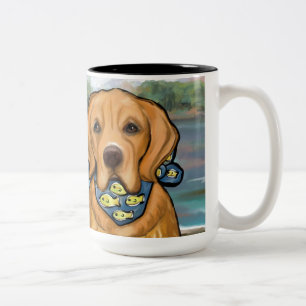 Golden Retriever Two-Tone Coffee Mug