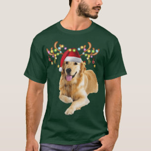 Golden Retriever Ugly Xmas Sweater Antlers Dog Lov