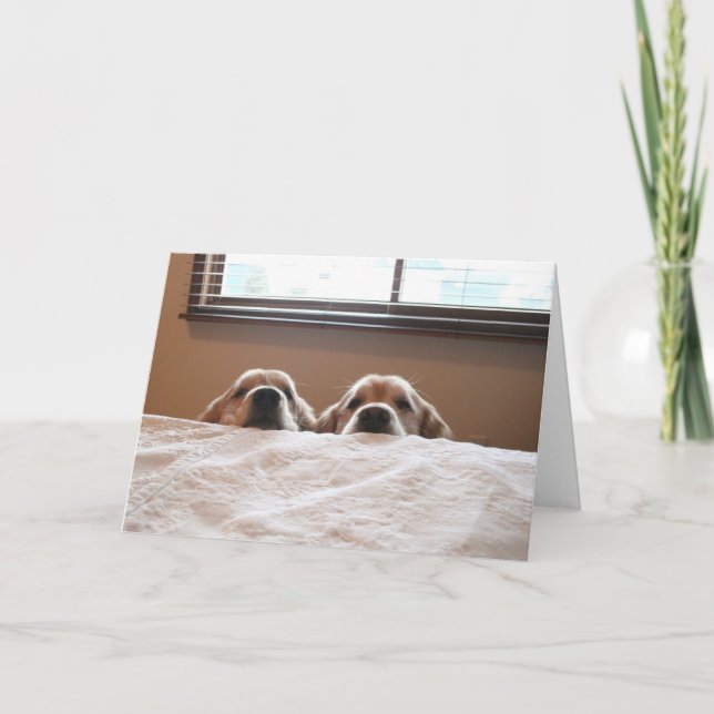 Golden Retriever Up Yet Mother's Day Card (Front)