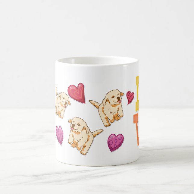 Golden Retriever Valentine's Day Gift Dog Lover Co Coffee Mug (Center)