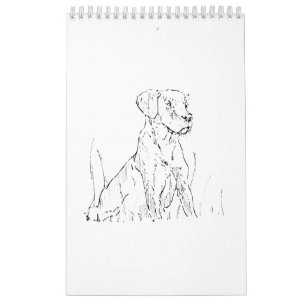 Golden Retriever Wall Calendar, Gift for Dog Lover Calendar