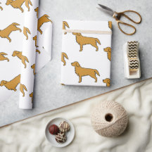 Golden Retriever Wedding Paper 