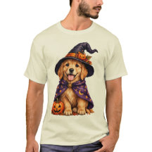 Golden Retriever Witch Hat Halloween