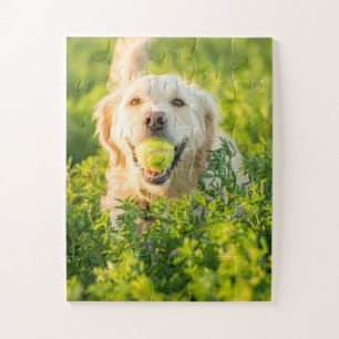 Golden Retriever with Ball Jigsaw Puzzle