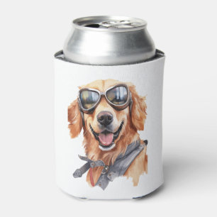 Golden Retriever with Sunglasses  Can Cooler