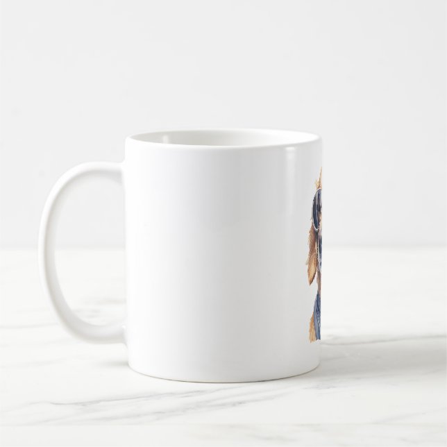 Golden Retriever with Sunglasses  Coffee Mug (Left)