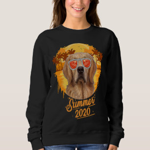 Golden Retriever With Sunglasses Palm Tree Beach S Sweatshirt