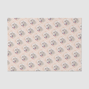 Golden Retriever with Tennis Ball Painting Dog Art Tissue Paper