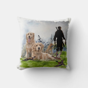 Golden Retrievers - Excellent hunting dogs Cushion