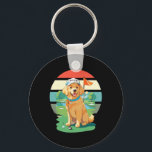 Golden Retrievers Golf Course Cap i Love Golf' Col Key Ring<br><div class="desc">Golden Retrievers Golf Course Cap i Love Golf' Collar Sport</div>