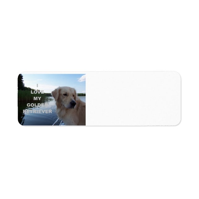 Golden_retriver_love w pic return address label (Front)