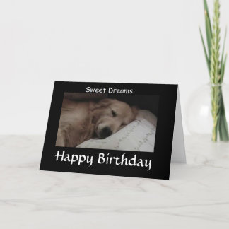 Golden Retriver Sweet Dreams Card