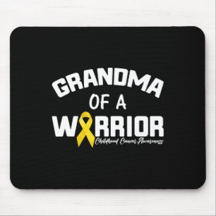Golden Ribbon and Yellow Ribbon Childhood Cancer Mouse Pad