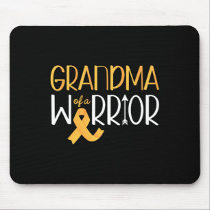 Golden Ribbon and Yellow Ribbon Childhood Cancer Mouse Pad