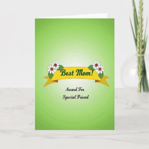 Golden Ribbon Mum Tribute Card