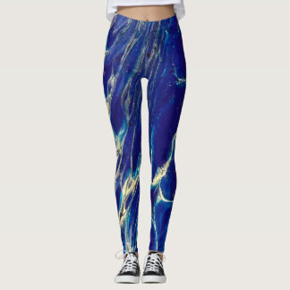 Golden ripple leggings