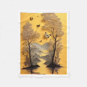 Golden River Butterfly Blanket
