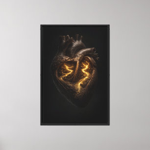 Golden River Within the Human Heart Canvas Print