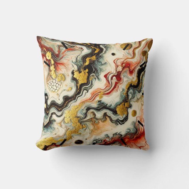 Golden rivers cushion (Front)