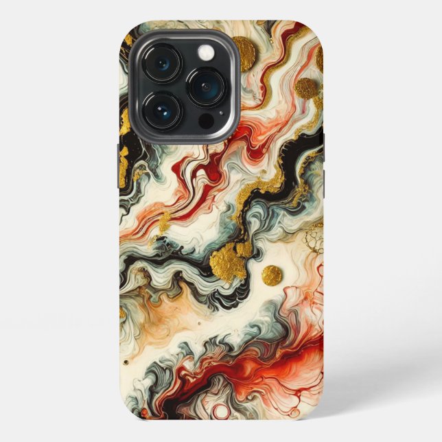 Golden rivers iPhone case (Back)