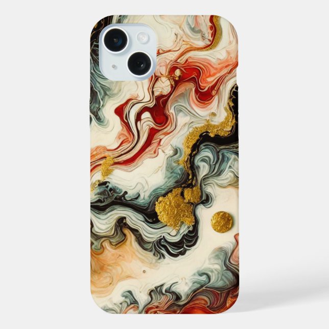 Golden rivers iPhone case (Back)