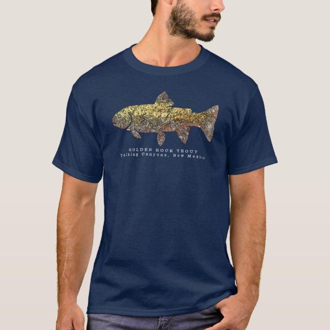 GOLDEN ROCK TROUT Talking Canyons, New Mexico T-Sh T-Shirt (Front)
