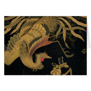 Golden Rooster Bird Japanese Classic Antique
