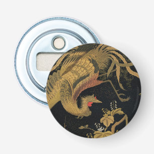 Golden Rooster Bird Japanese Classic Antique Bottle Opener