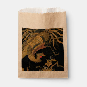 Golden Rooster Bird Japanese Classic Antique Favour Bag