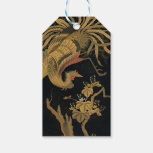 Golden Rooster Bird Japanese Classic Antique Gift Tags