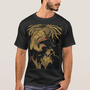 Golden Rooster Bird Japanese Classic Antique T-Shirt