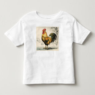 Golden rooster Japanese art Toddler T-Shirt